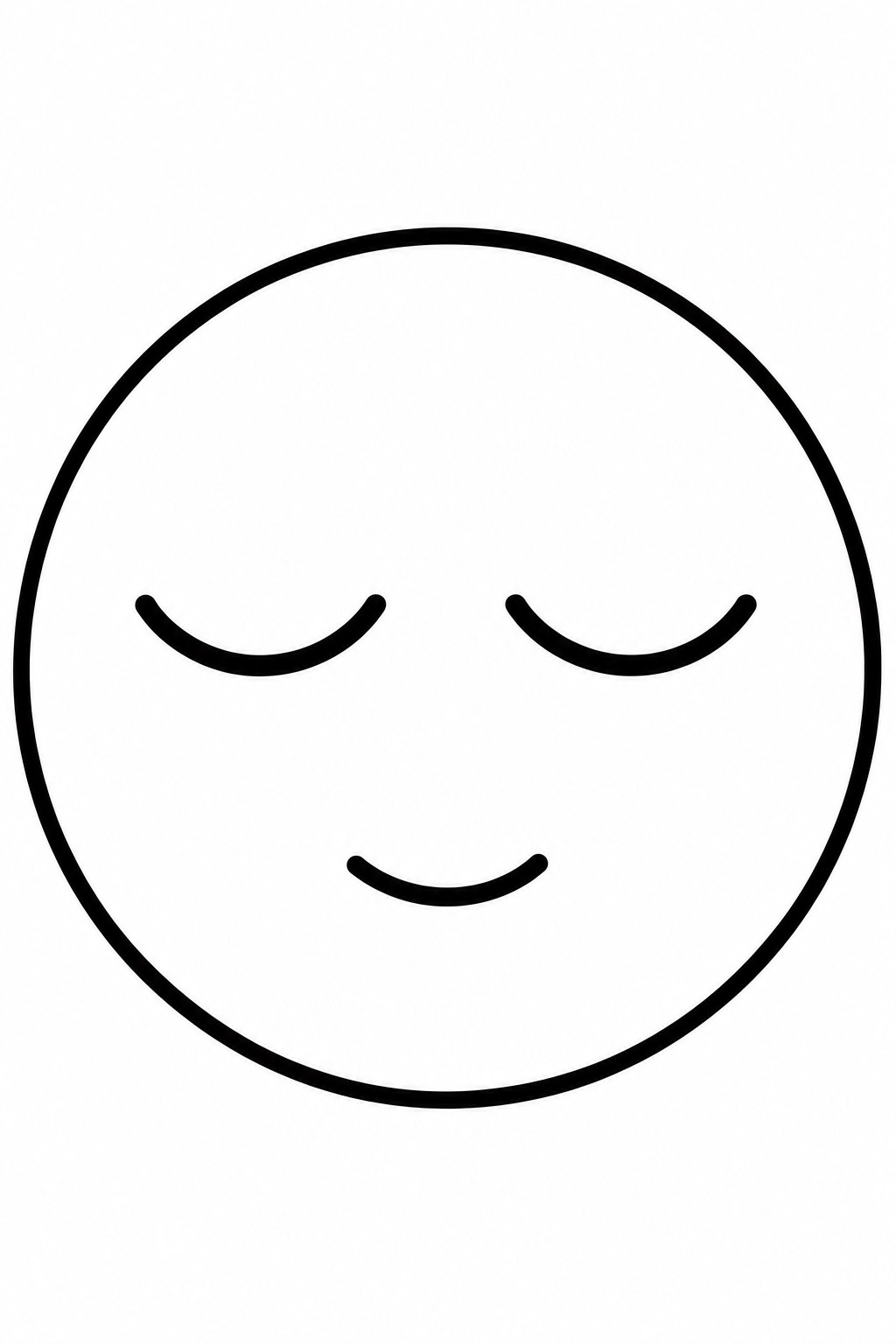 Sleepy Face coloring page