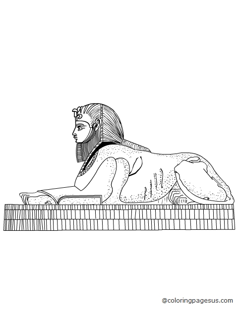 sphinx01 coloring page