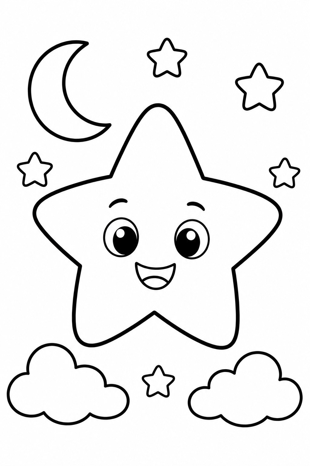 star coloring page