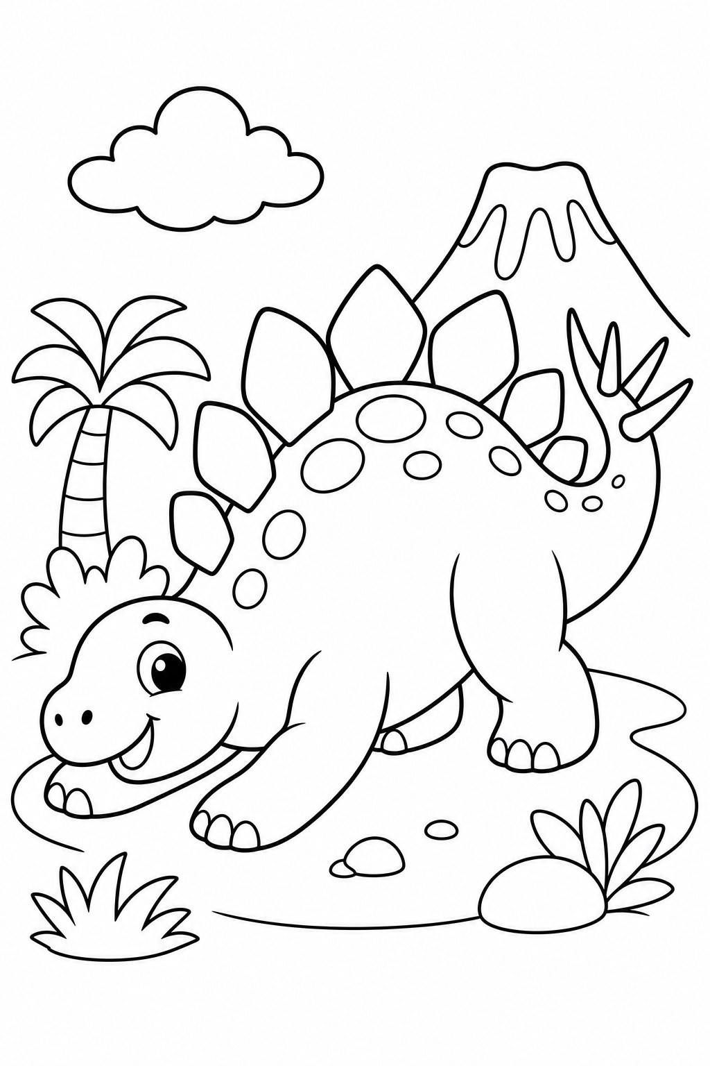 Stegosaurus 5 coloring page