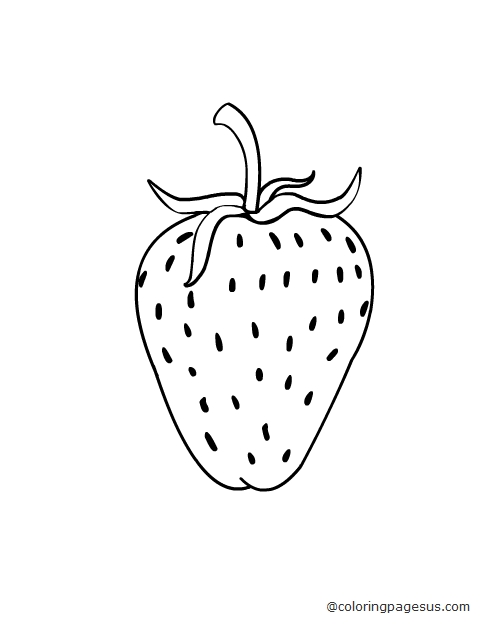 strawberry02 coloring page