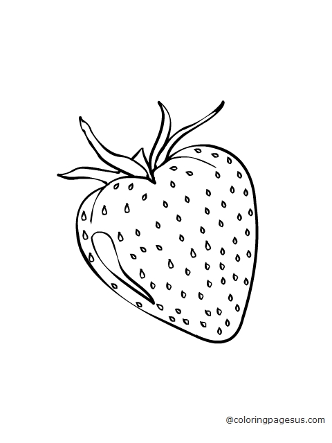 strawberry03 coloring page
