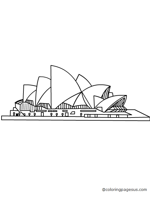 sydneyoperahouse03 coloring page