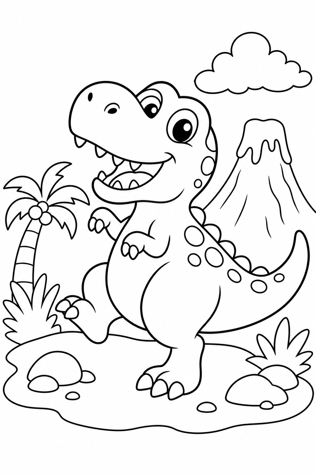 T-Rex 5 coloring page