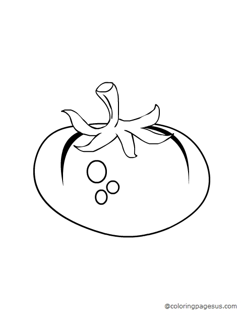 Tomato coloring page