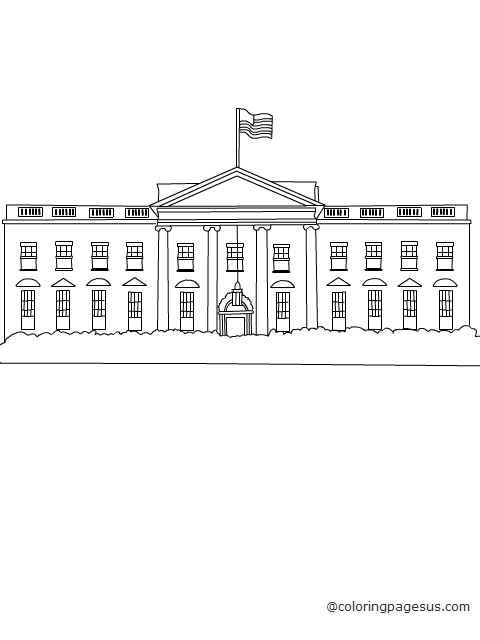 whitehouse02 coloring page