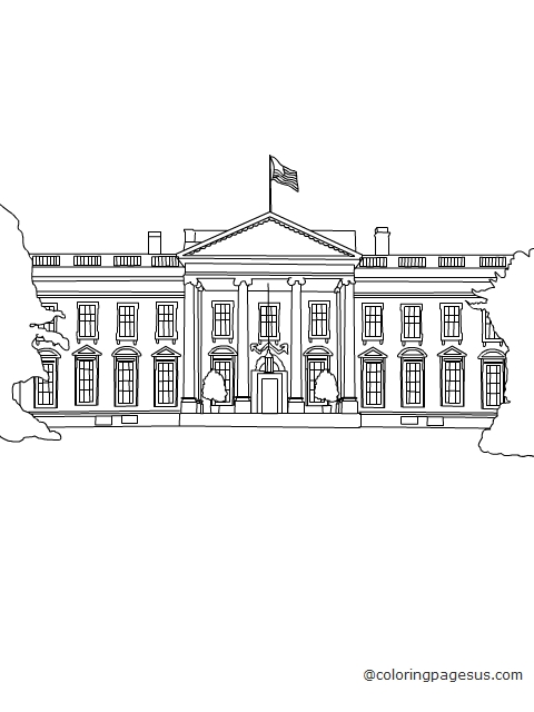 whitehouse03 coloring page