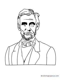 abrahamlincoln03 coloring page