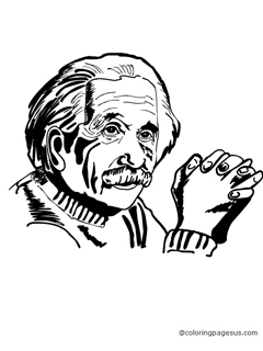 alberteinstein01 coloring page