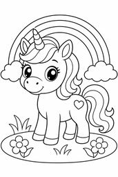 Baby Unicorns coloring page