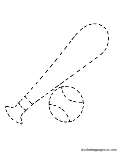 baseballbat04 coloring page