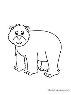 bear04 coloring page