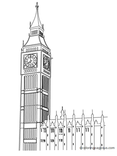 bigben01 coloring page
