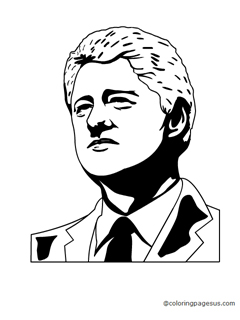 billclinton01 coloring page