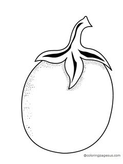 Eggplant coloring page