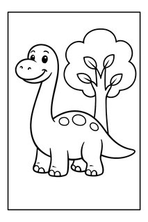 Brontosaurus coloring page