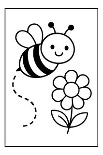 Bumblebee coloring page