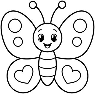 Butterfly 2 coloring page