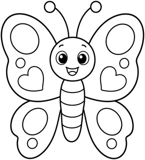 Butterfly coloring page