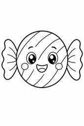 Candy coloring page