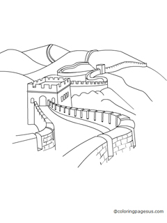 chinawall03 coloring page