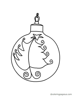 chirstmasball01 coloring page