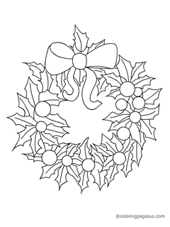 chirstmasring08 coloring page