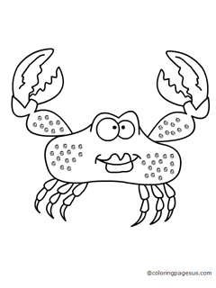 crab03 coloring page