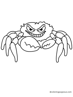 crab04 coloring page