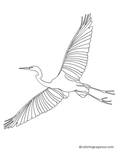crane03 coloring page