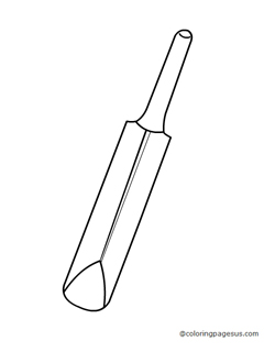 cricketbat01 coloring page