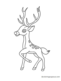deer01 coloring page