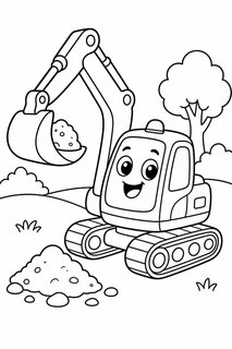 diggers 2 coloring page
