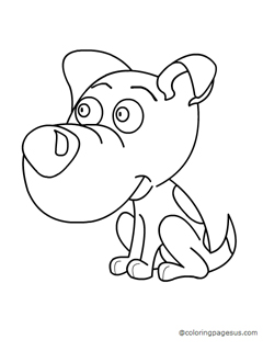 Dog coloring page