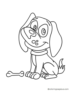 Dog coloring page