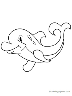 dolphin03 coloring page