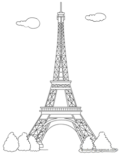 eiffeltower03 coloring page