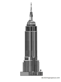 empirestatebuilding03 coloring page