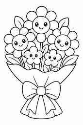 Flower Bouquet coloring page