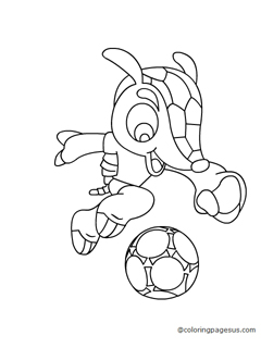 footballworldcup06 coloring page
