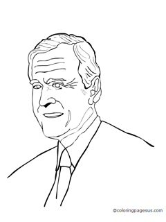 georgewbush02 coloring page