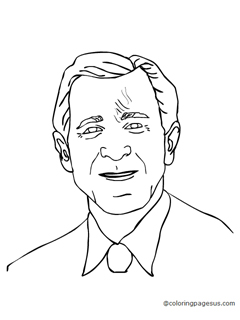 georgewbush03 coloring page