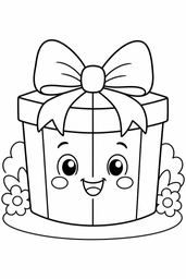 Gift Box coloring page