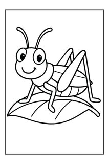 Grasshopper coloring page