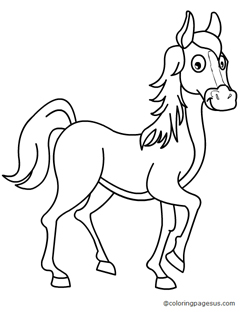 horse03 coloring page
