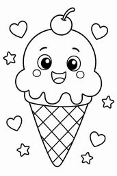 Ice Cream coloring page