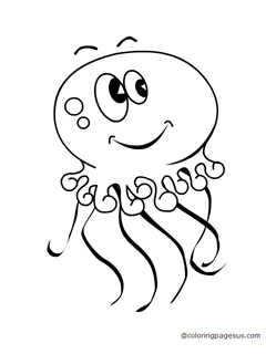 jellyfish01 coloring page