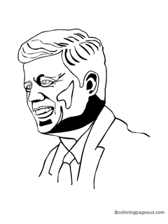 kennedy03 coloring page
