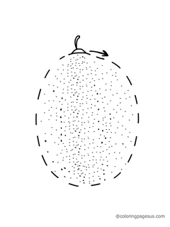 Kiwi coloring page