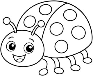 Ladybug coloring page